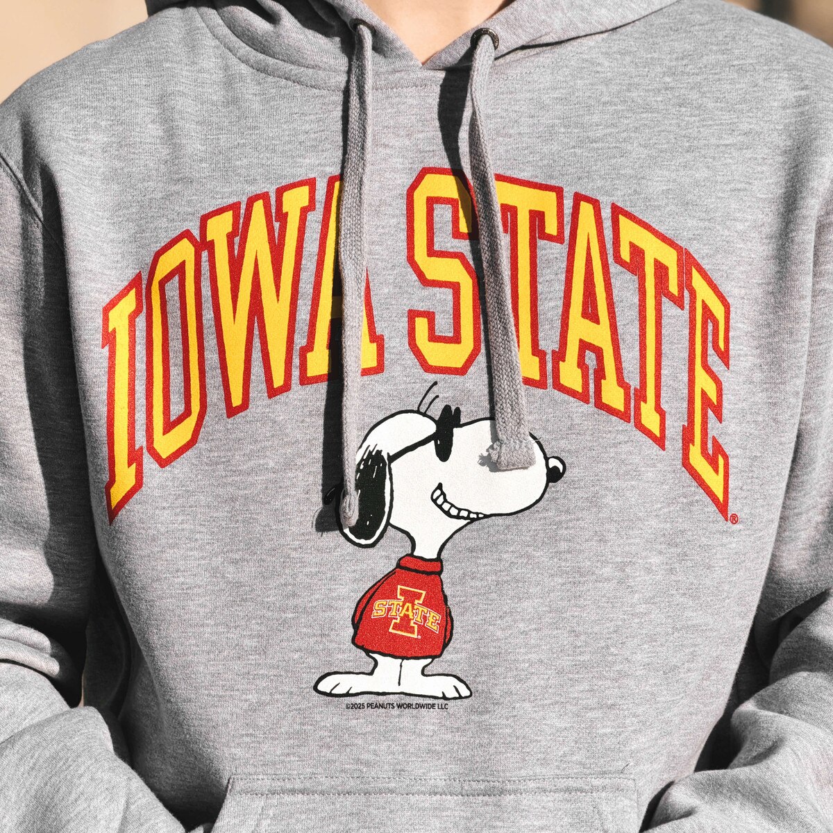 Peanuts & Iowa State Gray Joe Cool Hoodie